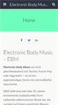Mobile Screenshot of electronic-body-music.eu